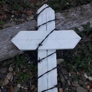 barb wire cross